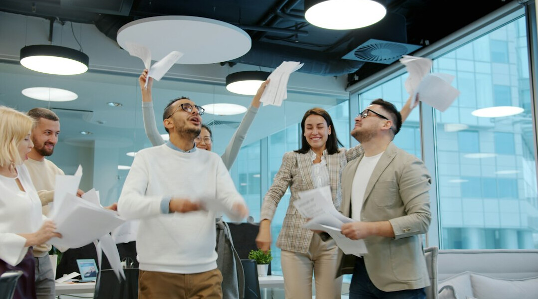 professional achieving career success
