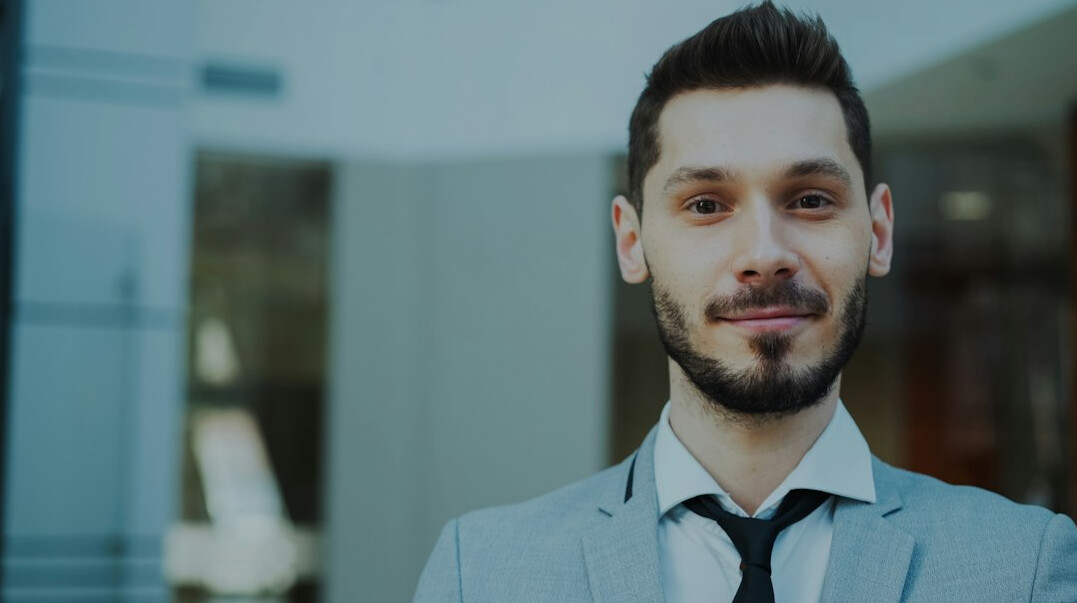 successful businessman smiling